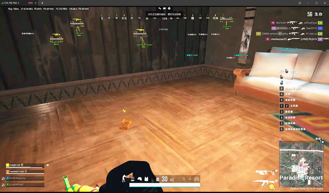 绝地求生单板透视,PUBG极简辅助效果